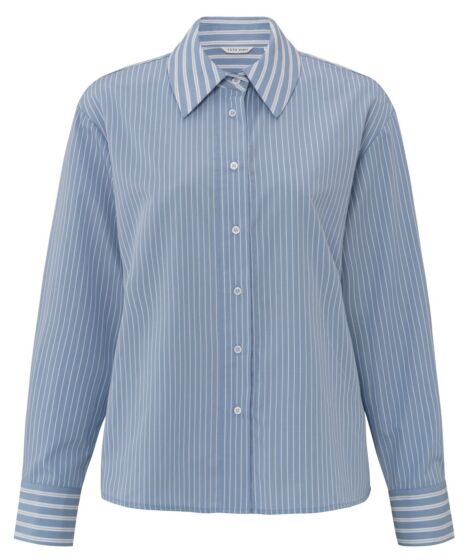 Stripe mix blouse BLUE DESSIN 1-201135-502-999771