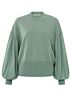 Wide sleeve sweater JADE GREEN 1-000387-409-99956