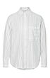 Striped blouse with pocket 1-201009-209-000001