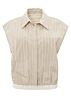 Sleeveless blouse HUMUS BEIGE 1-201141-503-513041