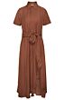 Dress with knotted waist BROWN 1-601010-207-81242