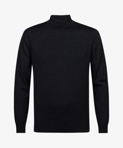 PULLOVER MOCK NECK BLACK PPVJ30004A-A