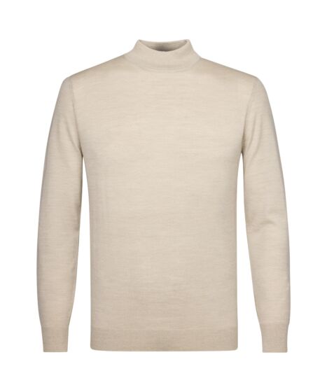 PULLOVER MOCK NECK BEIGE PPVJ30004F-F