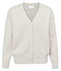 Fluffy yarn cardigan FRENCH OAK 1010129-122-30400