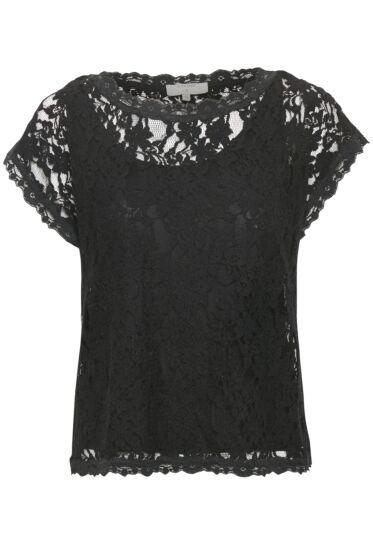 Vivi Lace Blouse Pitch Black 10604513-61907