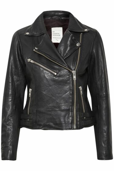 02 THE LEATHER JACKET Black 10702545-36000