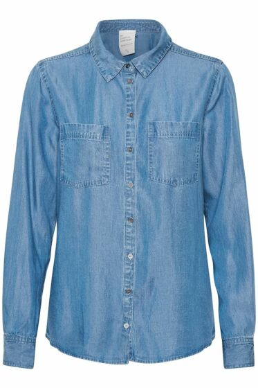 15 THE DENIM SHIRT Light Denim Blue 10702836-31678