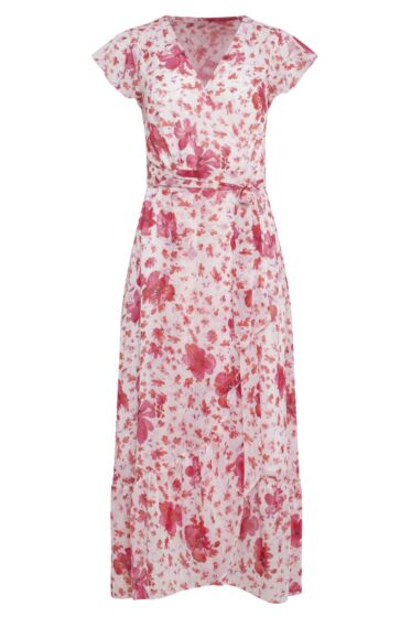Jurk met volants en bloemen 23304-000-450