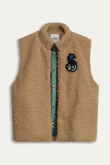 Gilet POM smokey brown