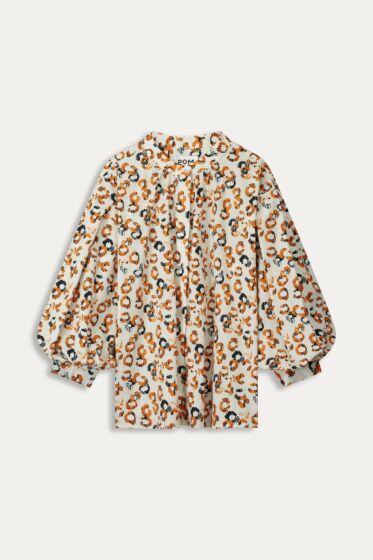 Blouse POM poplin leopard lush