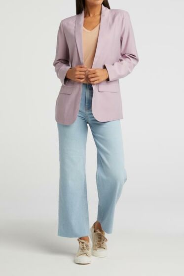 High waist kick-flare denim BLUE 1201136-113-01118