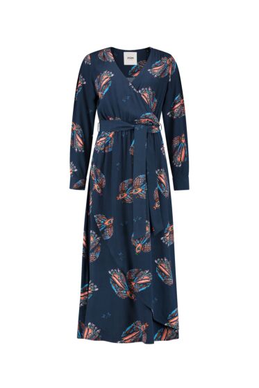 DRESS - Leah Mythical Birds Blue SP7096