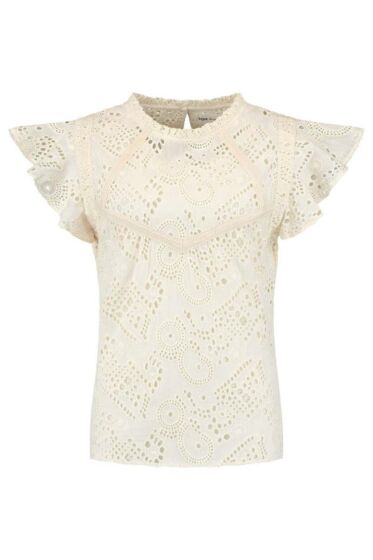 Top Brodery Ruffle Ivory SP6886