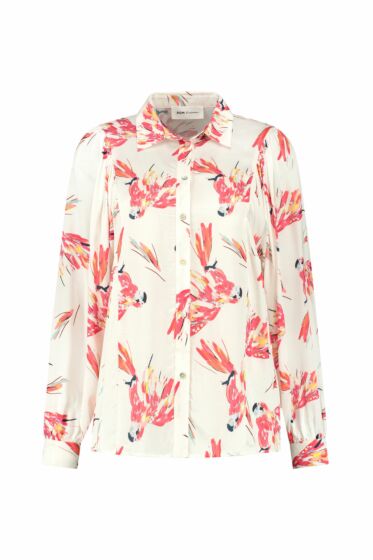 BLOUSE ­ Parrots Ecru SP7243