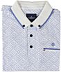 Polo Geomatric design Mid  blue 51.3631-117
