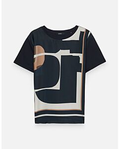 Kirte print global blue 