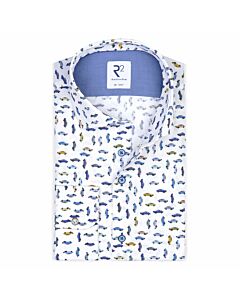 Shirt R2 longsleeve met classic cars print