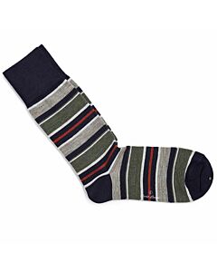 Sokken orange & green stripes 200-16