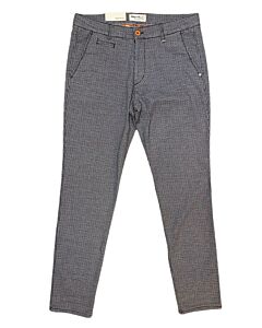 Broek chino grijs, blauw, rood 8410-1030