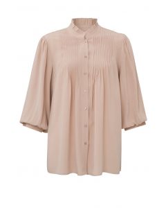 Blouse with ruffled neck 1-201029-302-51315