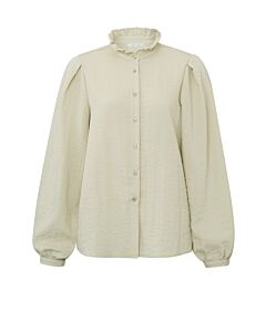 Blouse with ruffled neck 1-201030-302-40105