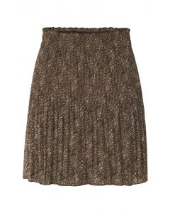 Plisse skirt with print 1-401004-207-912161