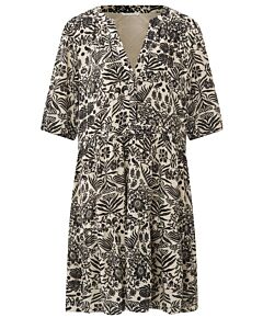 V-neck dress PUMICE 1-601045-303-400021