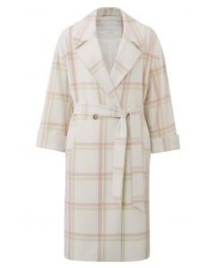 Coat with check print 2-011006-302-243001