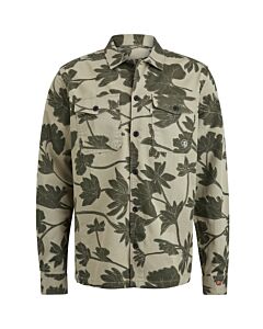 Shirt Printed twill Silver CSI2303212-6391