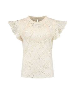 Top Brodery Ruffle Ivory SP6886