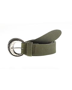 Crescent Belt Olive Silver 859-35206-6013