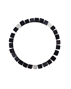 Armband stones memphis matt black sbm-002