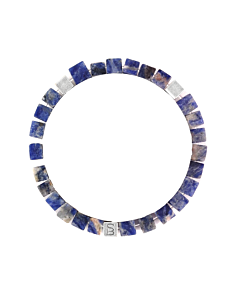 Armband stones memphis matt navy sbm-004