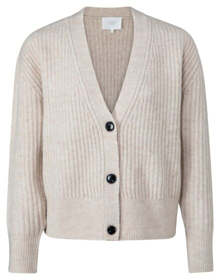 Short cardigan in rib 1010135-124-545042