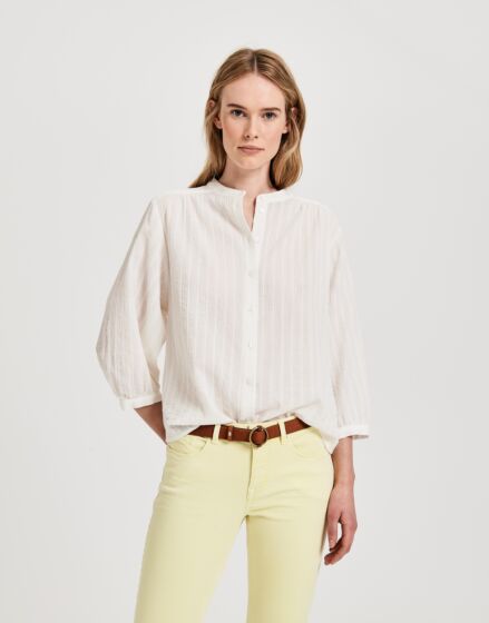 Blouse OPUS Fimana dobby SP milk 234985676-1004