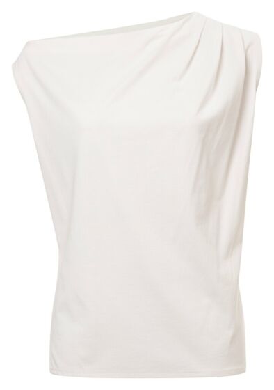 Asymmetric top with pleats 1909428-215-10602