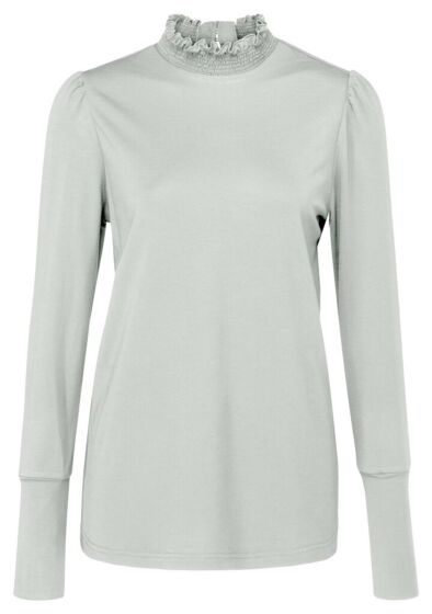 Jersey top with smocked collar 1909491-124-99691