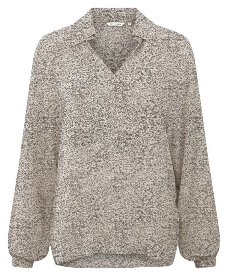 Printed top with open neck 1-701041-208-206051