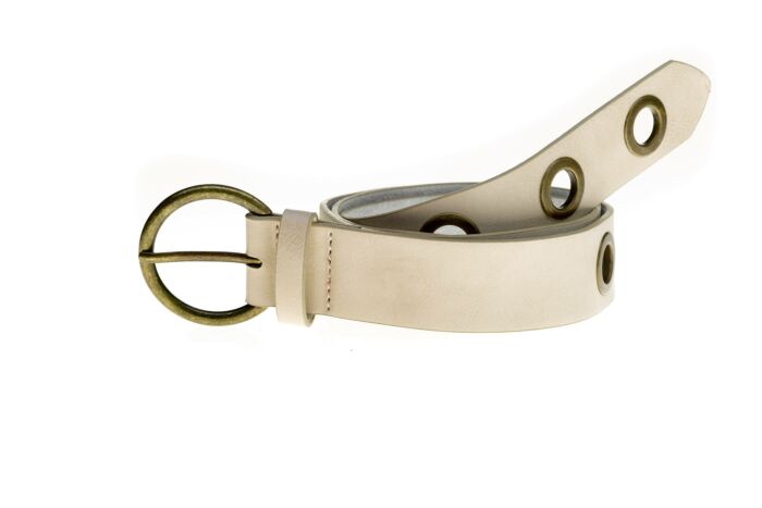 Eyelets Belt Ecru Gold 832-35745-8100