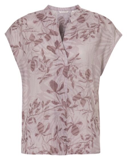 Printed v neck top 1901581-214-439061