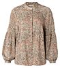 Printed puff sleeve blouse 1101215-112-412101