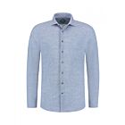 Overhemd DISTRICT INDIGO pique performance blauw