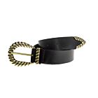 Riem ELVY plain black gold