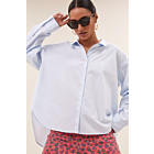 Blouse BY-BAR flo chambray light blue