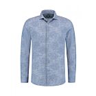 Overhemd DISTRICT INDIGO pique print lichtblauw