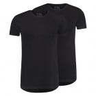 T-shirt RJ 2-pack Maastricht o-neck stretch zwart