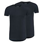 T-shirt RJ 2-pack Maastricht o-neck stretch blauw