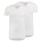T-shirt RJ 2-pack Den Bosch v-neck stretch wit