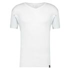 T-shirt RJ Stockholm sweatproof v-hals wit