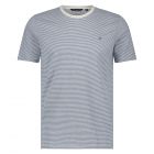 T-shirt FELLOWS fine stripes premium mid blue